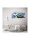 Decorative Wall Canvas Painting High Quality Motorcycle Race 120x60 Cm