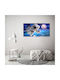 Künstlerisches Gemälde Wand Segeltuch Moderne Dekoration Astronaut 120x60 cm