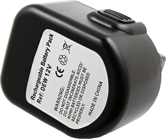 Avizar Replacement Battery Dewalt Tool De9037 Ni-mh 12v 3000mah 36wh Black