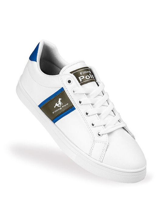 Ανδρικά Sneakers Λευκό Και Μπλε