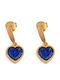 George Art Jewels Earrings made of Silver Gold Plated with Stones
