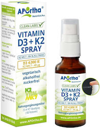 Aportha Vitamin D3 + K2 Vitamin 4000iu 25ml