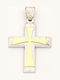 Men's Cross from Gold Plated Silver with Chain