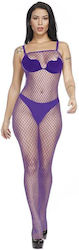Fishnet Bodytockings Purple