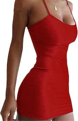 Nightclub Outdoor Mini Rotes Kleid