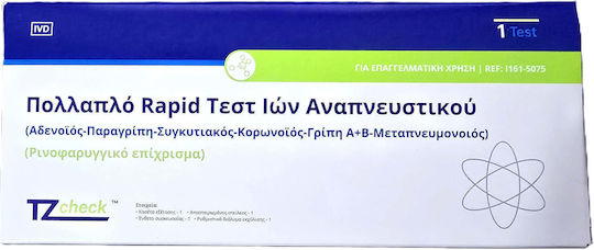 Tz Check Rapid Test Multiple Respiratory Viruses Rapid Detection Test Adenovirus Parainfluenza Syncytial Coronavirus Influenza A+B Metapneumovirus 1 Piece