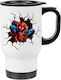 Cană Termos Spiderman 450ml Albă