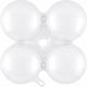 18" White Foil Balloon 4-Layer Garland