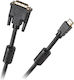 5m DVI-D male to HDMI male Cable Black (10630-029)