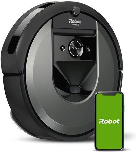 iRobot Roomba Combo I8 Σκούπα Ρομπότ με Οπτική Χαρτογράφηση Ασημί