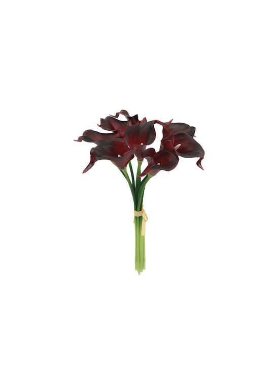 Bouquet Lilium Burgundy 8 Flowers 18x17x35cm 12/144pcs