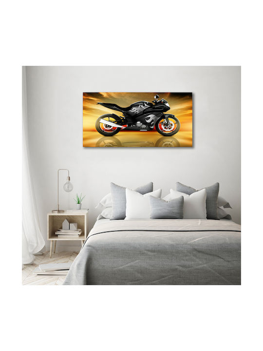 Gemälde Segeltuch Einheitliche Innendekoration Motorrad 140x70 cm