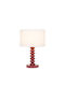 Viokef Viridi Metal Table Lamp for E27 Socket with White Shade and Base