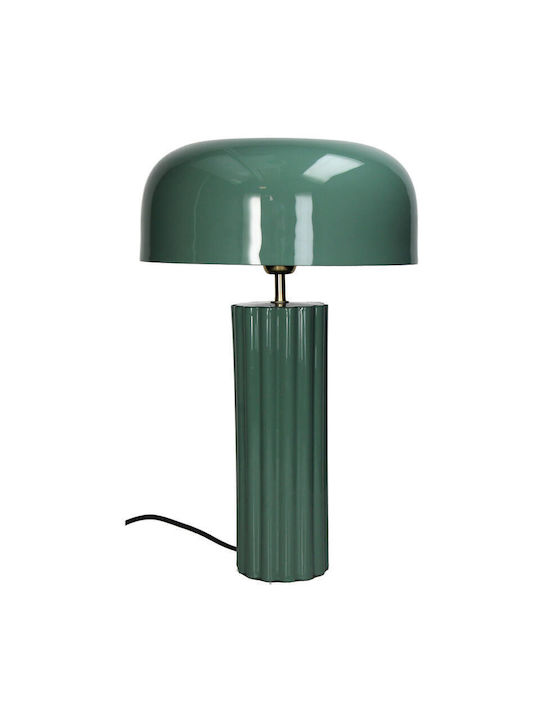 Metall Tischlampe mit Blau Schirm und Basis