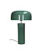 Metall Tischlampe mit Blau Schirm und Basis