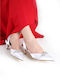 Pantofi cu toc Albe