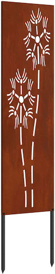 vidaXL Garden Decoration Metal 32x1.7x140cm 876216
