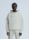Sweatshirt with Hood Beige