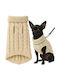 Knitted Sweater for Dogs and Cats Purlov Turtleneck Small Beige Warm Winter Pet Clothing
