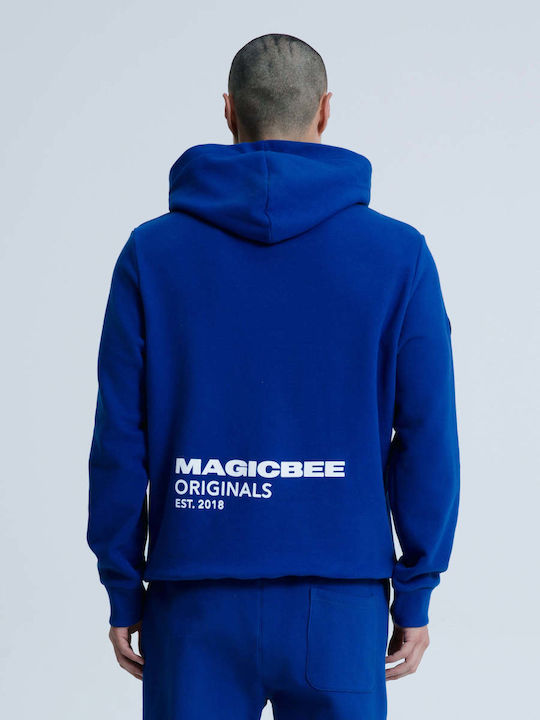 Magic Bee Sweatshirt with Hood Royal Blue