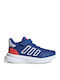 Kids Sports Shoes Running with Hoop & Loop Closure Blue