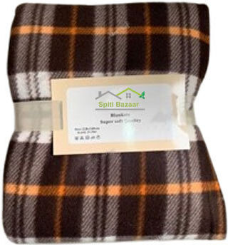 SpitiBazaar Blanket Fleece Queen 220x240cm Coffee