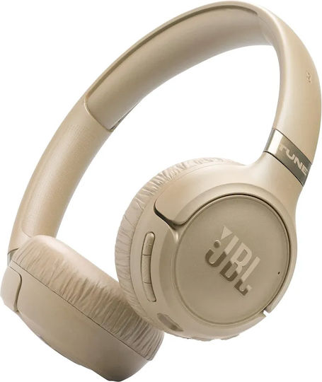 JBL Tune 680NC Fără fir Bluetooth On Ear Căști cu 50 ore de Funcționare Bej