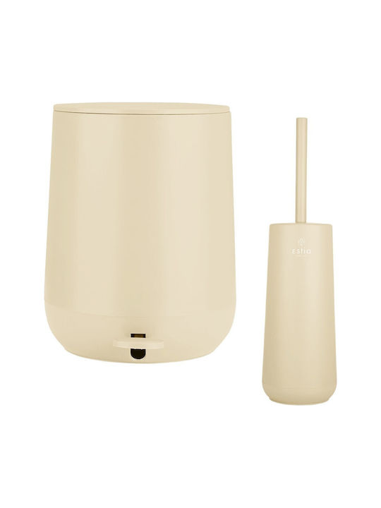 Estia Fjord Plastic Toilet Brush and Basket Set...