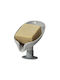 Uncle George Tabletop Soap Dish Plastic with Suction Cup Gray
