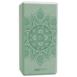 Yogistar Yoga & Pilates Basic Block 'spiral Mandala' Velvet Mint Διαστάσεις 22 Cm X 11 Cm X 7.4 Cm Βάρος 175 G Yogistar Yoga & Pilates Basic Block 'spiral Mandala' Velvet Mint Διαστάσεις 22 Cm X 11 Cm X 7.4 Cm Βάρος 175 G
