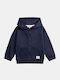 Kids Cardigan with Hood Blue