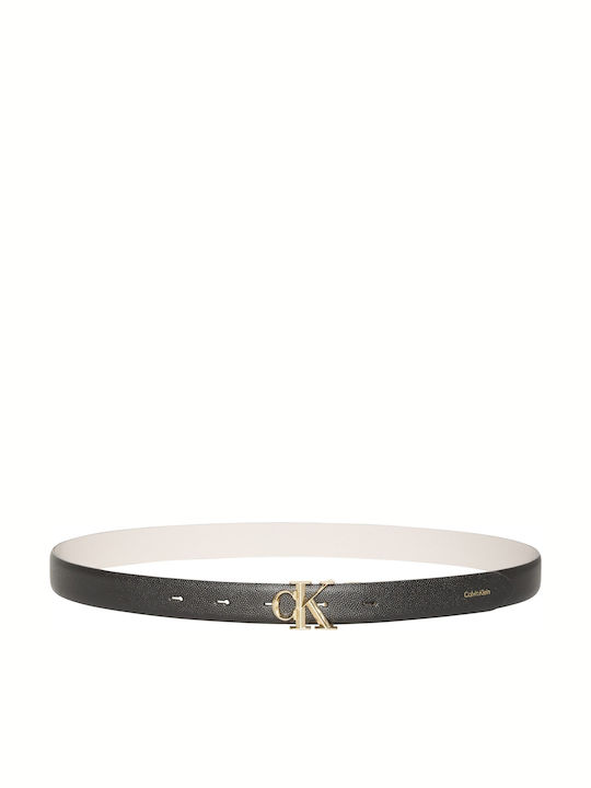 Calvin Klein Leather Women's Belt Black