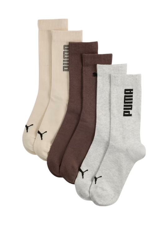 PUMA Αθλητικές Κάλτσες Πολύχρωμες 3 Ζεύγη