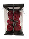 Rose Bear Teddy Bear Burgundy Rhinestones 25cm