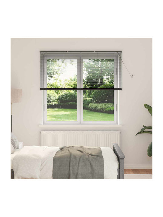 vidaXL Shade Blind PVC in Silver Color L150xH130cm