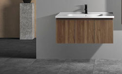 Martin Lavare Blat cu Lavoar Walnut