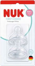 Nuk First Choice Plus Θηλές Σιλικόνης για 6m+ 2τμχ