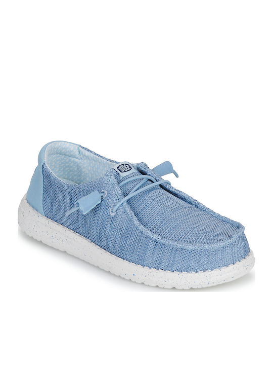 Hey Dude Wendy Women's Moccasins in Blue Color