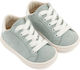 Babywalker Green Baptism Leather Sneakers