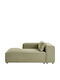Avialu 103 Modern Recliner Stoff Grün L184xW121xH70cm