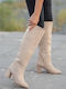 Damenstiefel Beige