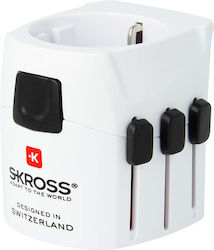 Skross Travel Adapter Pro Light 7a Universal Sockets White Skross Travel Adapter Pro Light 7a Universal Sockets White