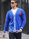 Herren Strickjacke mit Knöpfen Intense Blue #363680