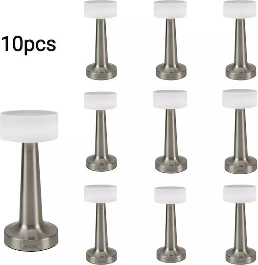 Andowl Dekorative Lampe Silber 10Stück