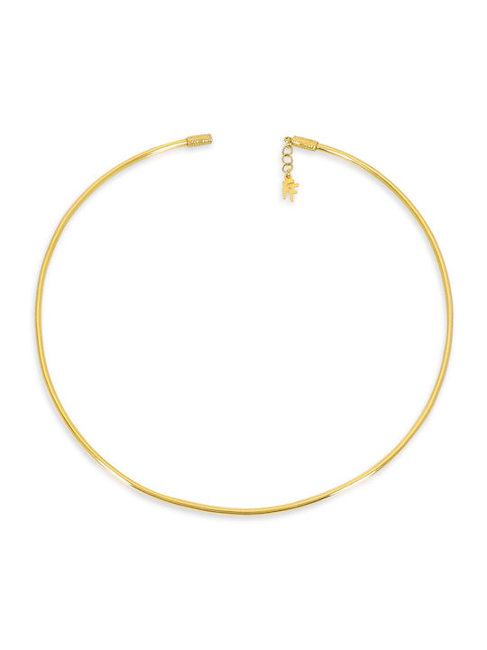 Folli Follie Colier Choker Placat cu aur