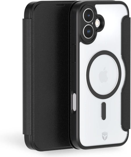 Force Case Protective Case Iphone 16 Folio Reinforced Magsafe Black
