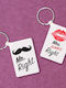 Set 2 Brelocuri Mr Right Mrs Always Right Cupluri