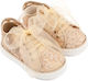 Babywalker Beige Baptism Fabric Sneakers
