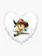 Възглавница Сърце Размер 41x39см Tweety Бяла