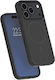Force Case Silikon Handyhülle Iphone 17 Pro Kompatibel mit Magsafe Stoßfest 2m Schwarz